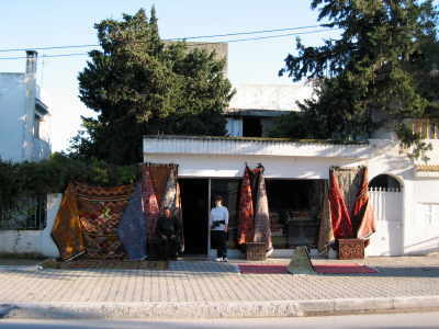 Teppichhändler; avenue Habib Bourguiba